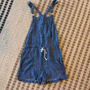 SO Blue Denim-Style Kids Romper Overalls